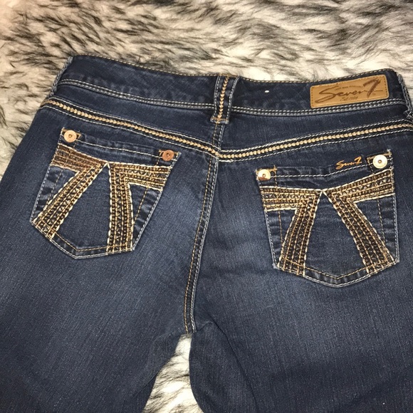 Vintage Seven Skinny Jeans Embroidered Low Rise - Picture 4 of 5
